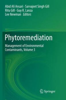 Paperback Phytoremediation: Management of Environmental Contaminants, Volume 3 Book