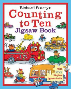 Game Richard Scarry's Counting to Ten Jigsaw Book: With Five 24-Piece Jigsaws Inside Book