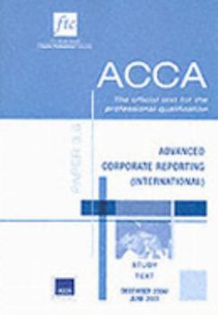 Paperback Acca Study Texts : Paper 3.6 - Advanced Corporate Reporting (Ias) Book