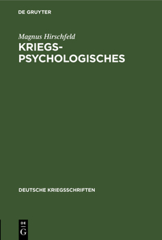 Hardcover Kriegspsychologisches [German] Book