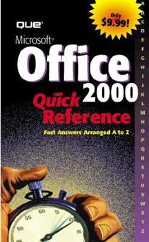 Hardcover Microsoft Office 2000 Quick Reference Book