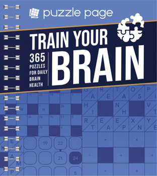 Spiral-bound Train Your Brain: 365 Puzzles for Brain Health Book
