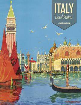 Paperback Italy: Travel Posters Coloring Book