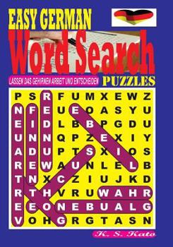 Paperback EASY GERMAN Word Search Puzzles [German] Book