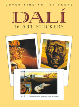 Paperback Dali: 16 Art Stickers Book