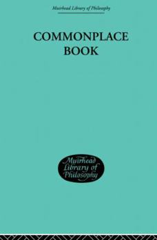 Paperback Commonplace Book: 1919-1953 Book