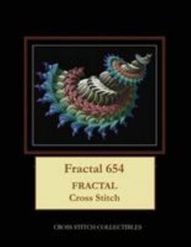 Paperback Fractal 654: Fractal Cross Stitch Pattern [Large Print] Book