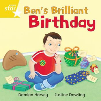 Paperback Rigby Star Independent Yellow Reader 10: Ben's Brilliant Birthday Book