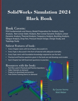 Paperback SolidWorks Simulation 2024 Black Book