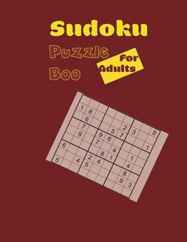 Paperback Sudoku Puzzle Boo for Adults: Sudoku Book for Adults, 101 pages with solutions, great gift, Book