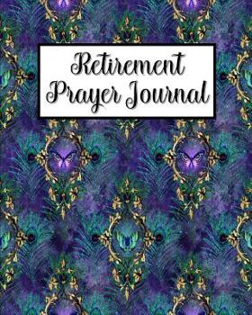 Paperback Retirement Prayer Journal: 60 days of Guided Prompts and Scriptures Blue Purple Peacock Book