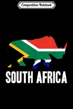Composition Notebook: South Africa Rhino Rhinoceros Safari Gift  Journal/Notebook Blank Lined Ruled 6x9 100 Pages