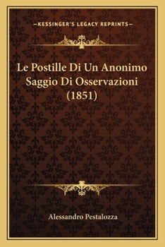 Le Postille Di Un Anonimo Saggio Di Osservazioni (1851)
