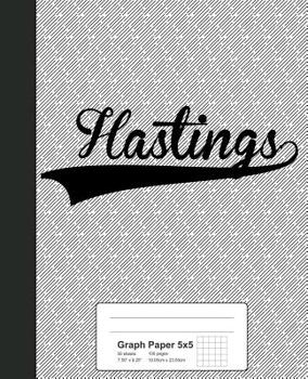 Paperback Graph Paper 5x5: HASTINGS Notebook Book