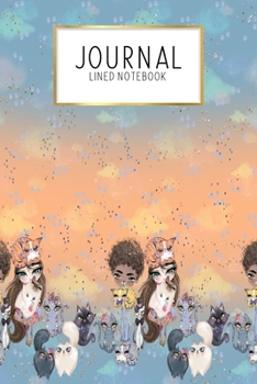 Journal Lined Notebook: Cats | Blank Lined Journal | Gratitude Journal | 6" x 9" 100 Pg |Motivational Quotes | Self-Care | Diary | Gift