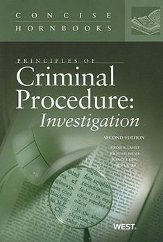 Paperback Principles of Criminal Procedure: Investigation Book