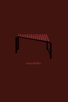 Paperback Marimba: Minimal Design Lined Practice Journal 6" x 9" 120 pages Book