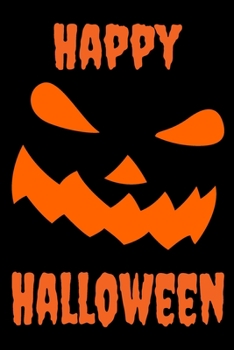 Happy Halloween: Scary little notebook with 110 pages lined paper for all Halloween lovers and their notes, addresses or as a planner