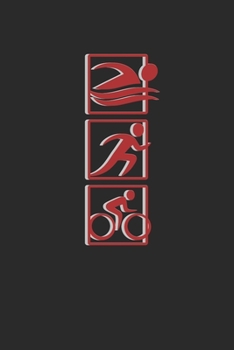 Paperback Triathlon Squares: Triathlon Notebook, Graph Paper (6" x 9" - 120 pages) Sports and Recreations Themed Notebook for Daily Journal, Diary, Book