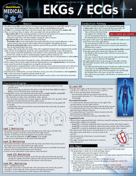 Misc. EKGs / Ecgs: A Quickstudy Laminated Reference Guide Book