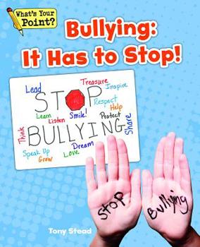 Paperback Bullying: It Has to Stop! Book