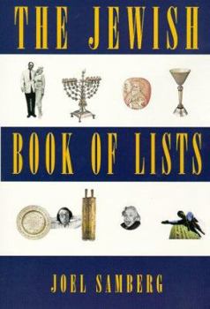 Paperback The Jewish Book Of Lists Book