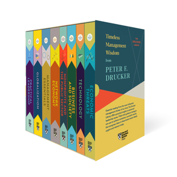 Hardcover Peter F. Drucker Boxed Set (8 Books) (the Drucker Library) Book