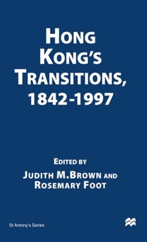 Hardcover Hong Kong S Transitions, 1842 1997 Book