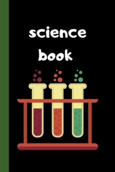 Science Book: Cool Journals for Boys Girls Teens Him Her, Notebook Organiser Ruled  / half graph half plain white paper, 100 pages