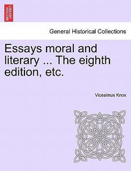 Paperback Essays moral and literary ... The eighth edition, etc. Book