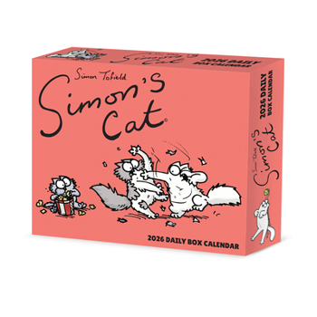 Spiral-bound Simon's Cat 2026 5.4 X 6.2 Box Calendar Book