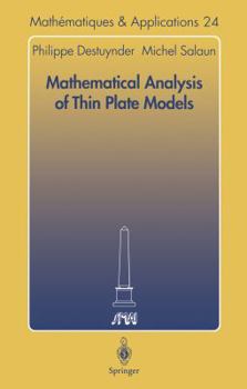 Paperback Mathematical Analysis of Thin Plate Models Book