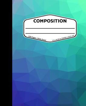 Paperback Composition: Gradient Texture - Wide Ruled Composition Notebook Book