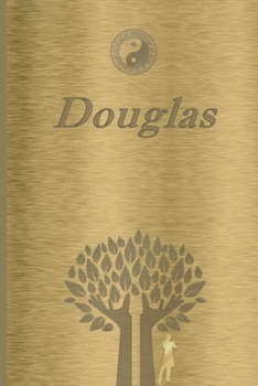Paperback Douglas: Personalized Name Journal/Notebook for Men - Masculine Metal-look Cover with Lined Writing Pages Book