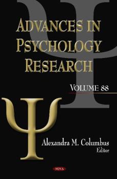 Hardcover Advances in Psychology Research Book