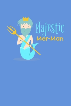 Paperback Majestic Mer Man: Comic Book Notebook Paper Book