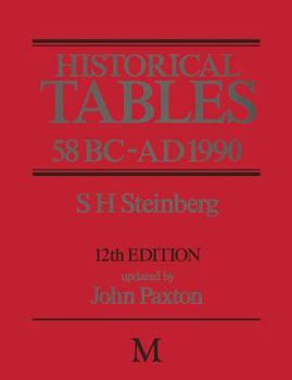 Paperback Historical Tables 58 BC - AD 1990 Book