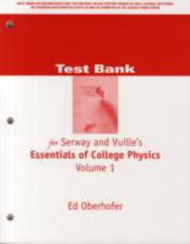 Paperback Tb Essentials of Coll Phys V1 Book