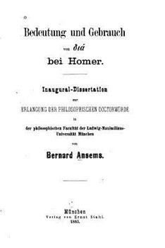 Paperback Bedeutung und Gebrauch von... Bei Homer [German] Book