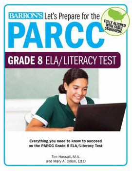 Paperback Let's Prepare for the Parcc Grade 8 Ela/Literacy Test Book