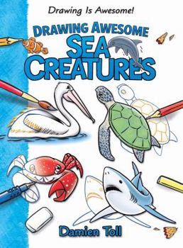 Library Binding Drawing Awesome Sea Creatures Book
