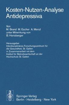 Paperback Kosten-Nutzen-Analyse Antidepressiva [German] Book