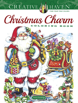 Paperback Creative Haven Christmas Charm Coloring Book