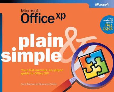 Paperback Microsofta Office XP Plain & Simple Book