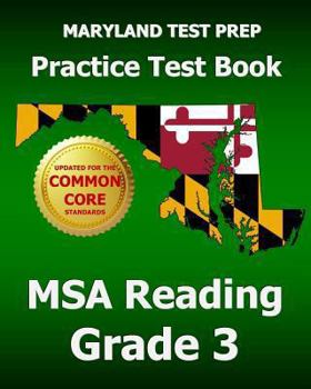 Paperback Maryland Test Prep Practice Test Book MSA Reading Grade 3 Book