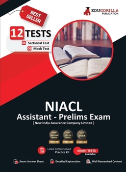 Paperback NIACL Assistant Prelims Exam 2023 (English Edition) - New India Assurance Company Limited - 6 Full Length Mock Tests and 6 Sectional Tests with Free A Book