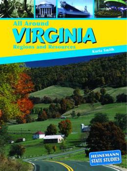 Paperback All Around Virginia: Regions and Resources Book