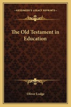 Paperback The Old Testament in Education Book