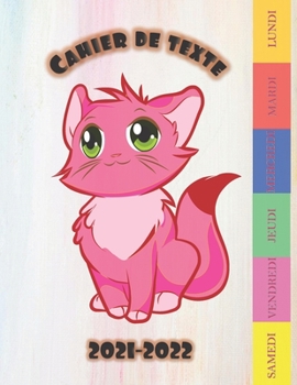 Paperback Cahier de texte 2021-2022: Pour la rentrée scolaire, et pour noter tous les devoirs facilement [French] Book