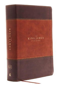 Imitation Leather The King James Study Bible, Imitation Leather, Brown, Full-Color Edition [Large Print] Book